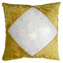 Наволочка для сублимации Велюр (желтая) 40 х 40 см