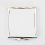 Зеркальце для сублимации (квадратное, 6 х 6.5 см, вогнутые бока, серебро)