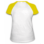 Футболка женская (Сетка, желтый  реглан ) XL
