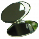 Зеркальце макияжное для сублимации (серебряное, овальное)
