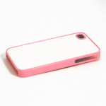 Чехол для iPhone 4/4S (пластиковый, розовый) для сублимации