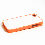 Чехол для iPhone 4/4S (пластиковый, оранжевый) для сублимации