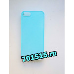 Чехол для iPhone 5/5S, (пластик, голубой) для сублимации