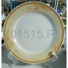 Тарелка золотой орнамент ( диаметр 300 мм.) керамическая для сублимации