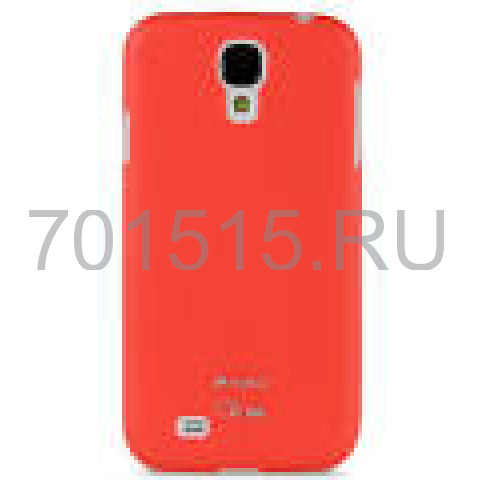 Чехол для Samsung Galaxy S4/i9500 ( пластик прозрачный красный) для сублимации