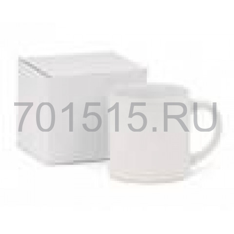 Кружка керамическая для сублимации (белая, кофейная, в коробке, h-7.2см, 170мл, d=7см)
