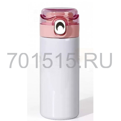 Термос для сублимации, металл, розовый 450 мл AV4