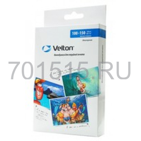 Фотобумага для струйных принтеров VELTON 10x15 Глянцевая/, 230gsm, 50 листов