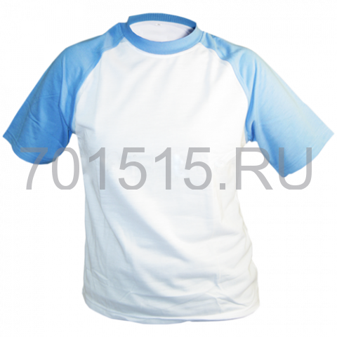 Футболка детская (Сетка, голубой реглан) (M/90-100cm)