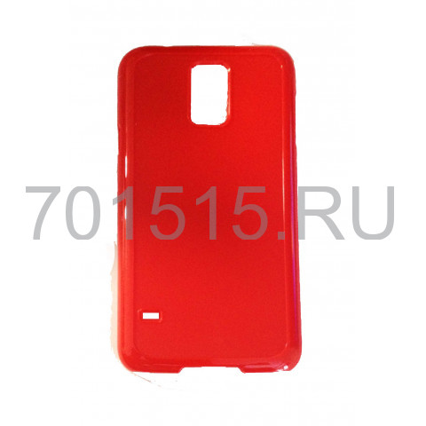 Чехол для Samsung S5 пластик (красный) для сублимации