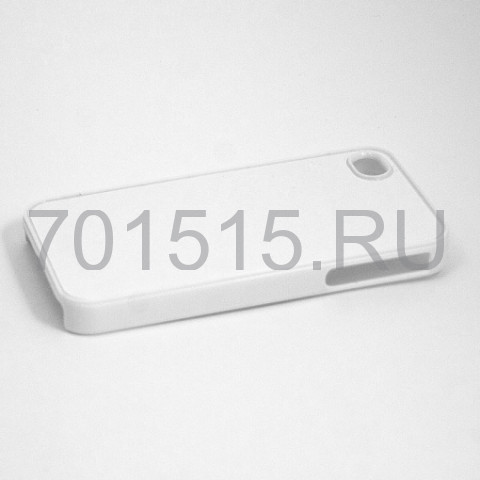 Чехол для iPhone 4/4S (пластиковый, белый) для сублимации