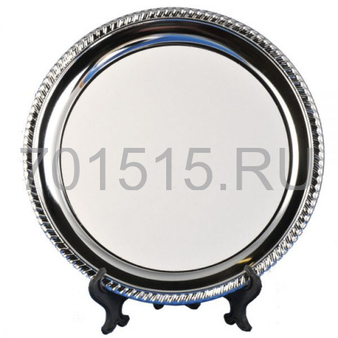 Тарелка для сублимации металлическая, фигурная окантовка d=250 мм,