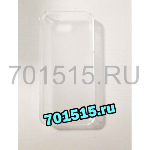 Чехол для iPhone 5/5S, (пластик, прозрачный) для сублимации