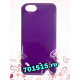 Чехол для iPhone 5/5S, (пластик, прозрачно фиолетовый) для сублимации