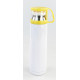 Термос для сублимации, металл белый 500 мл  прозрачная крышка-чашка Желтая