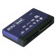 Мини картридер ВСЁ В ОДНОМ, USB2.0, 4 разъёма для карт памяти, читает все карты памяти. BURO